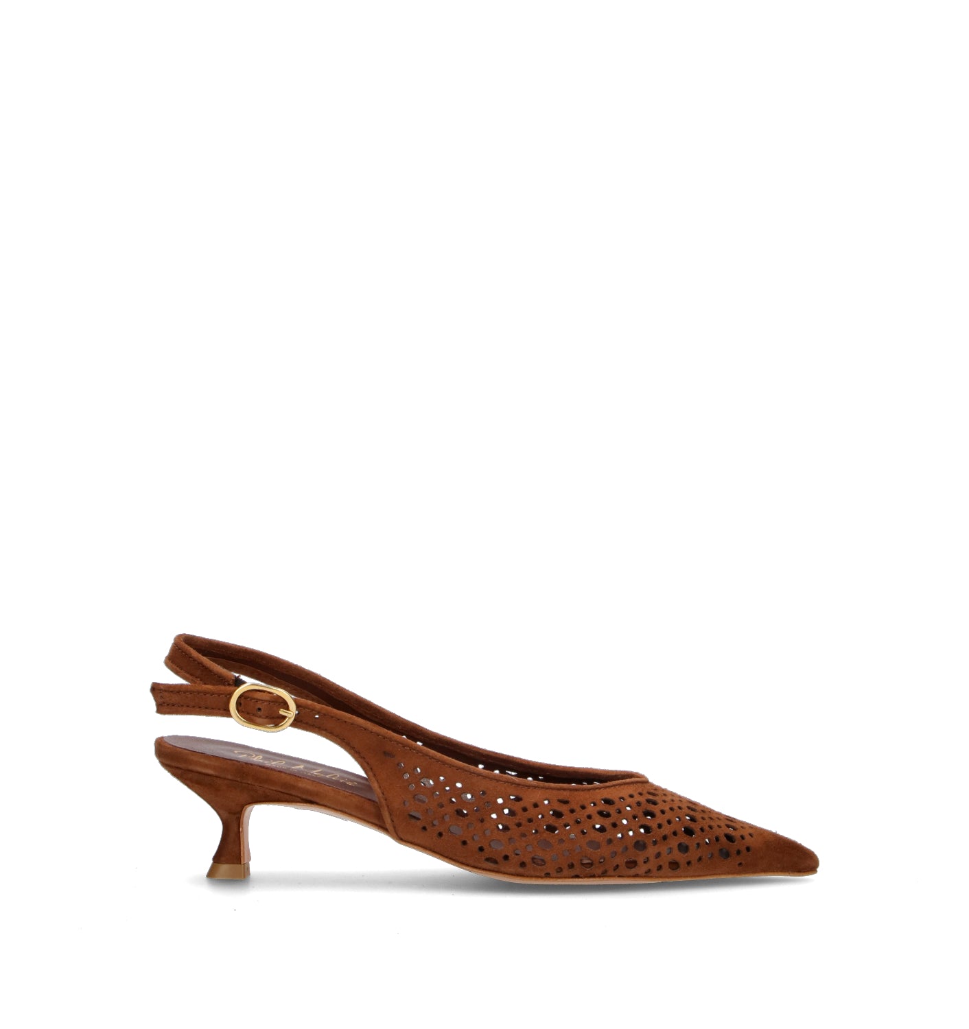 PHIL MELVIS Slingback donna cioccolato in suede