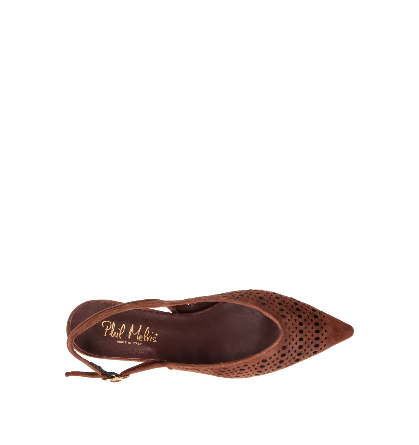PHIL MELVIS Slingback donna cioccolato in suede