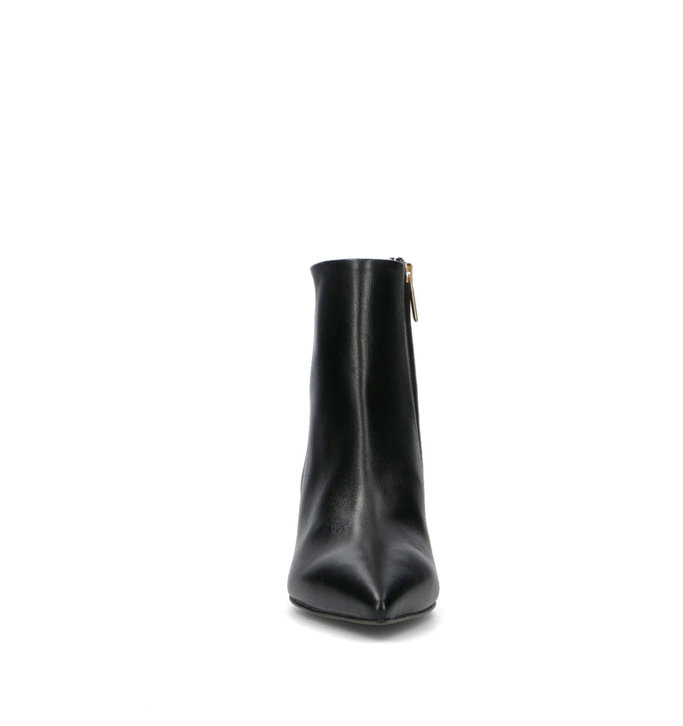 PHIL MELVIS Tronchetto donna nero in pelle