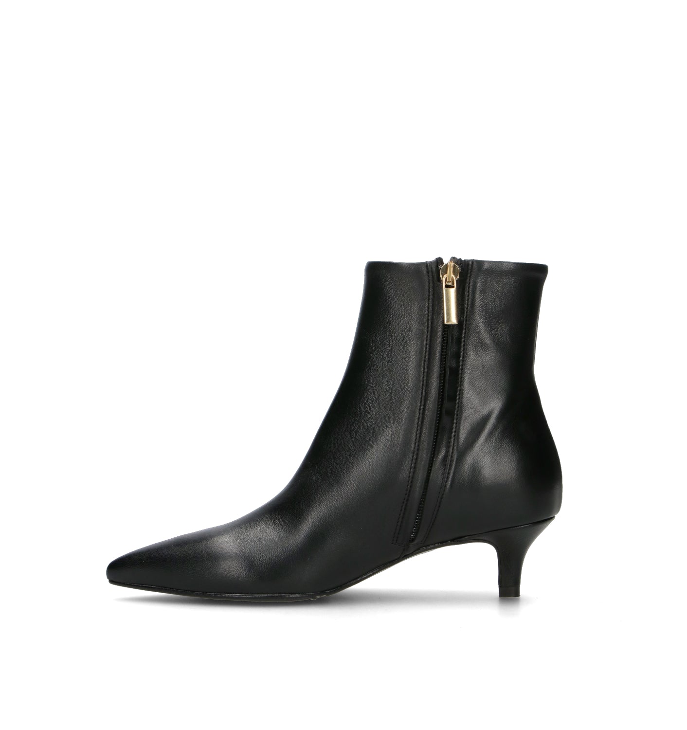 PHIL MELVIS Tronchetto donna nero in pelle
