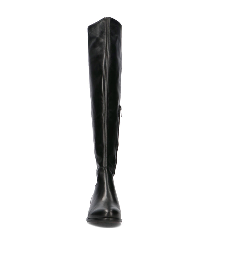 PHIL MELVIS Stivale donna nero in pelle