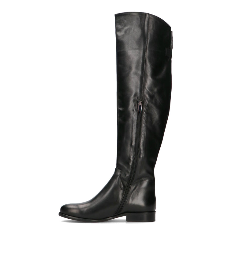 PHIL MELVIS Stivale donna nero in pelle
