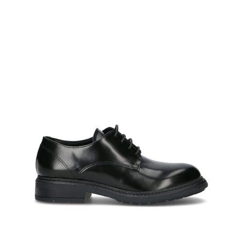 PHIL MELVIS Stringata donna nera in pelle