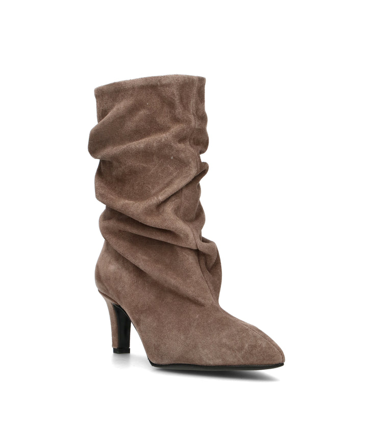 PHIL MELVIS Stivale donna taupe in suede