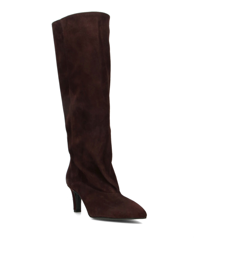 PHIL MELVIS Stivale donna testa di moro in suede