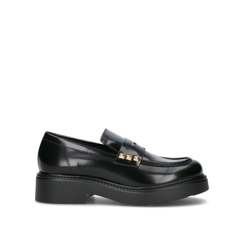 PHIL MELVIS Mocassino donna nero in pelle