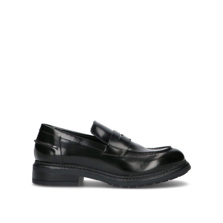 PHIL MELVIS Mocassino donna nero in pelle