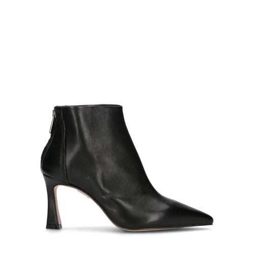 PHIL MELVIS Tronchetto donna nero in pelle