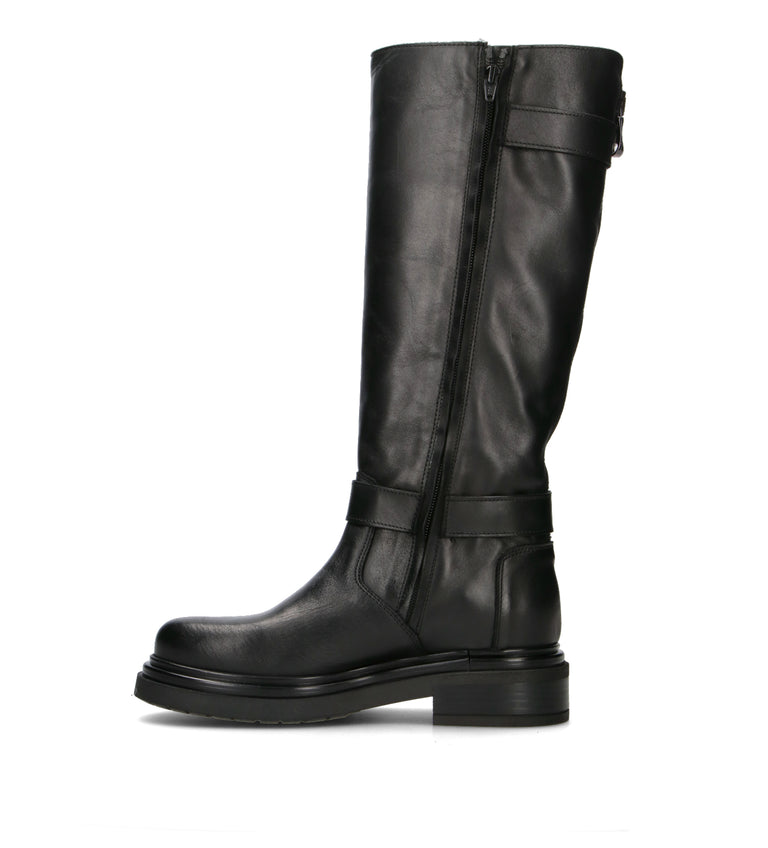 PHIL MELVIS Stivale donna nero in pelle