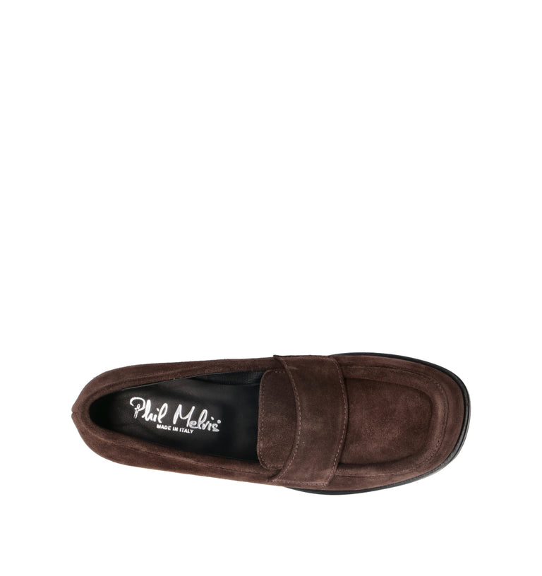 PHIL MELVIS Mocassino donna testa di moro in suede