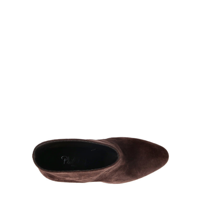 PHIL MELVIS Tronchetto donna marrone in suede