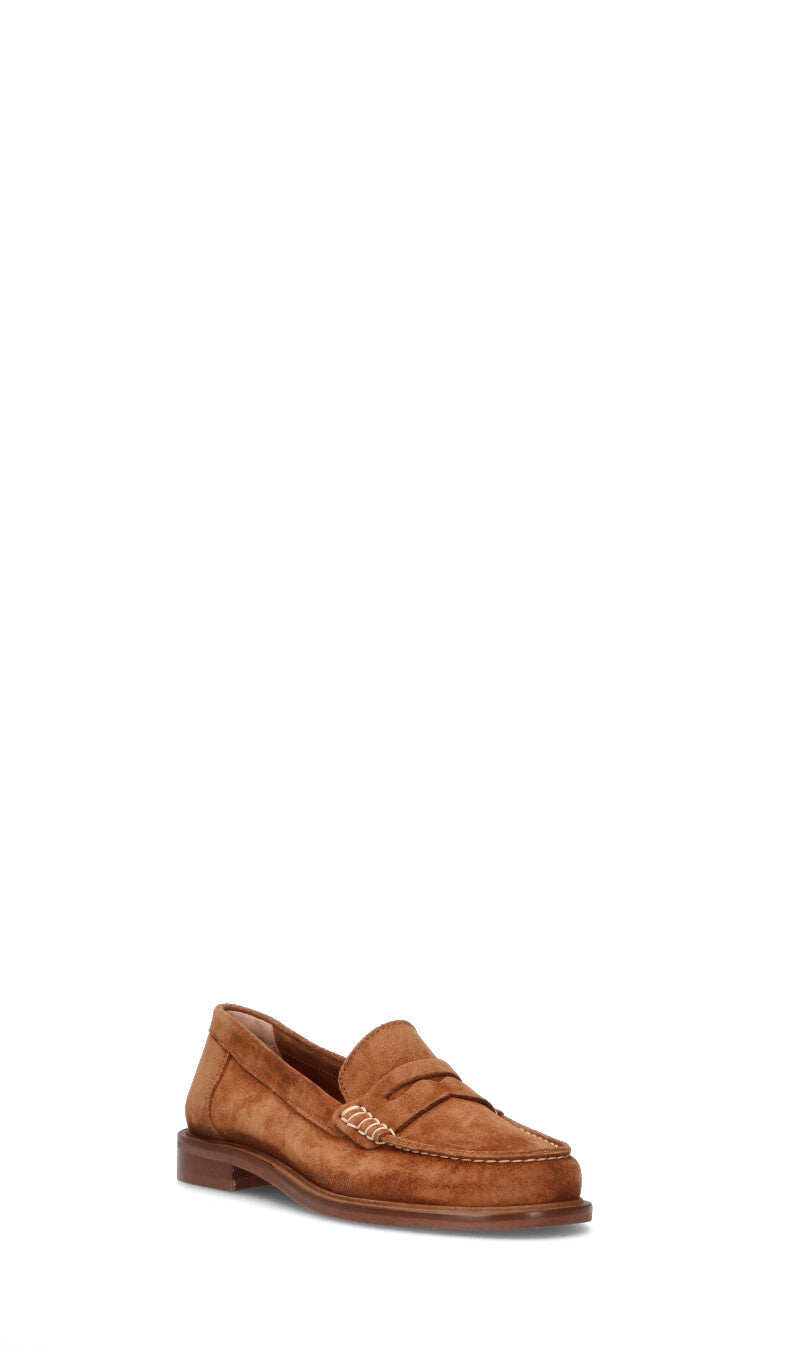 PHIL MELVIS Mocassino donna marrone in suede