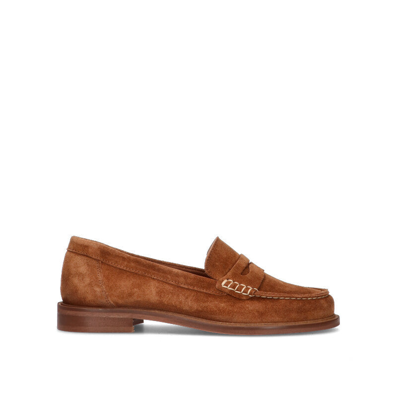 PHIL MELVIS Mocassino donna marrone in suede