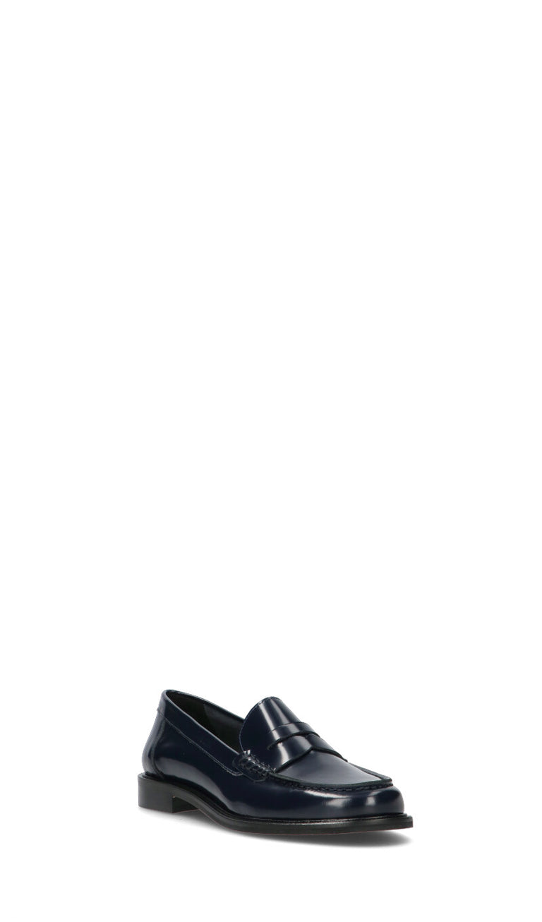 PHIL MELVIS Mocassino donna blu in pelle