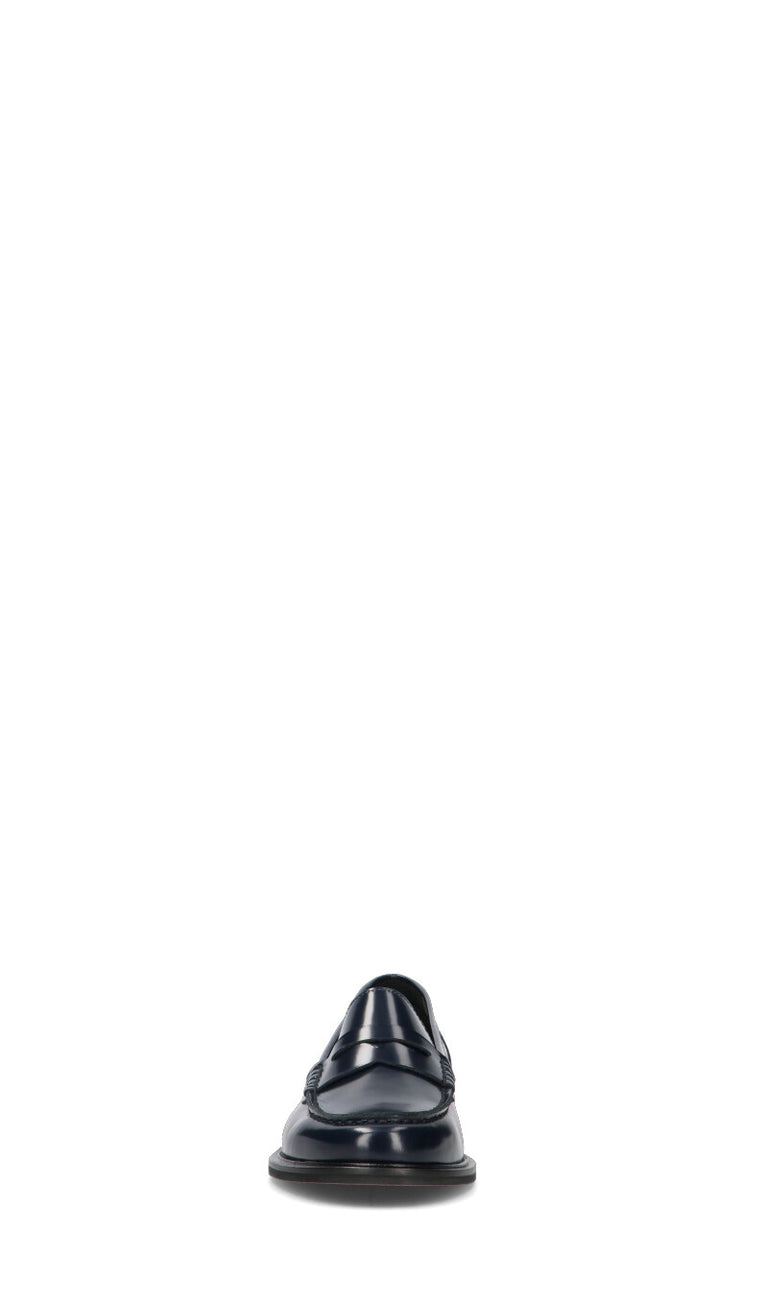 PHIL MELVIS Mocassino donna blu in pelle