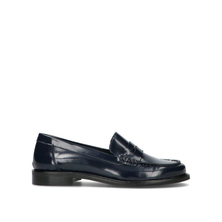 PHIL MELVIS Mocassino donna blu in pelle