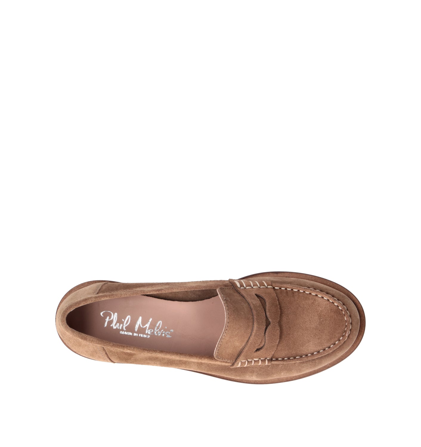 PHIL MELVIS Mocassino donna sabbia in suede