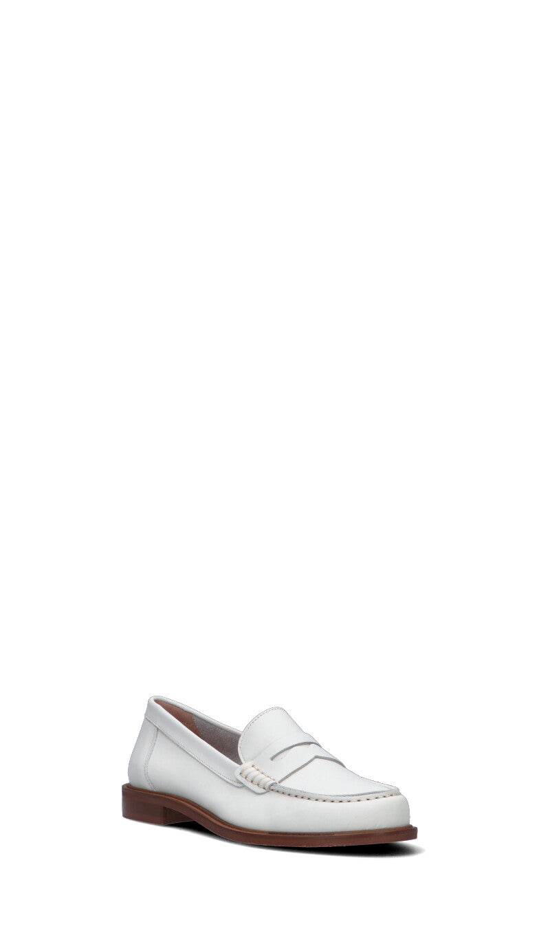 PHIL MELVIS Mocassino donna bianco in pelle