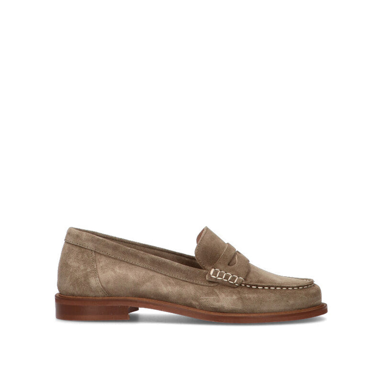 PHIL MELVIS Mocassino donna mud in suede