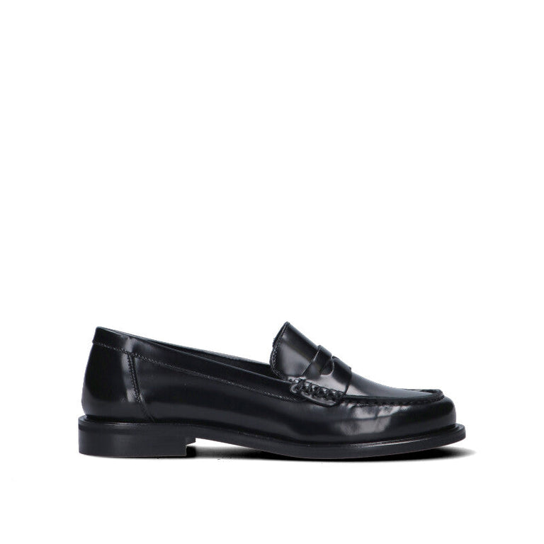 PHIL MELVIS Mocassino donna nero in pelle
