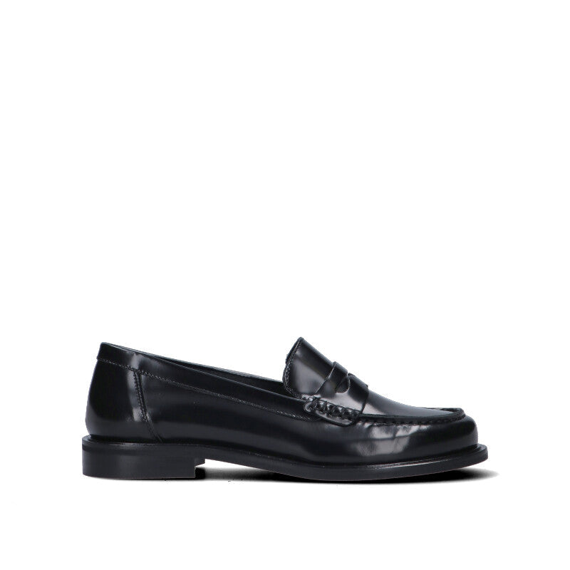 PHIL MELVIS Mocassino donna nero in pelle