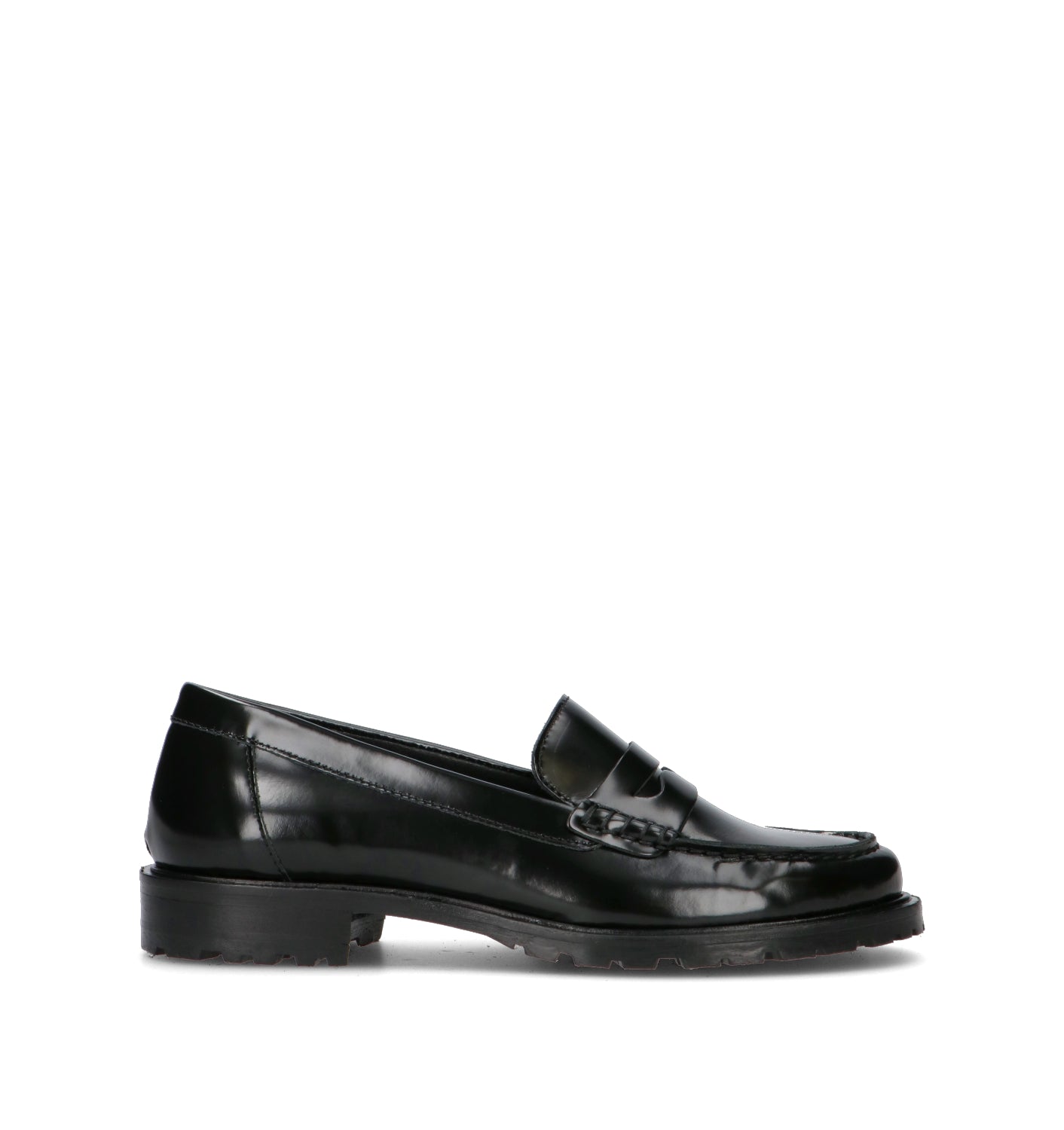 PHIL MELVIS Mocassino donna nero in pelle