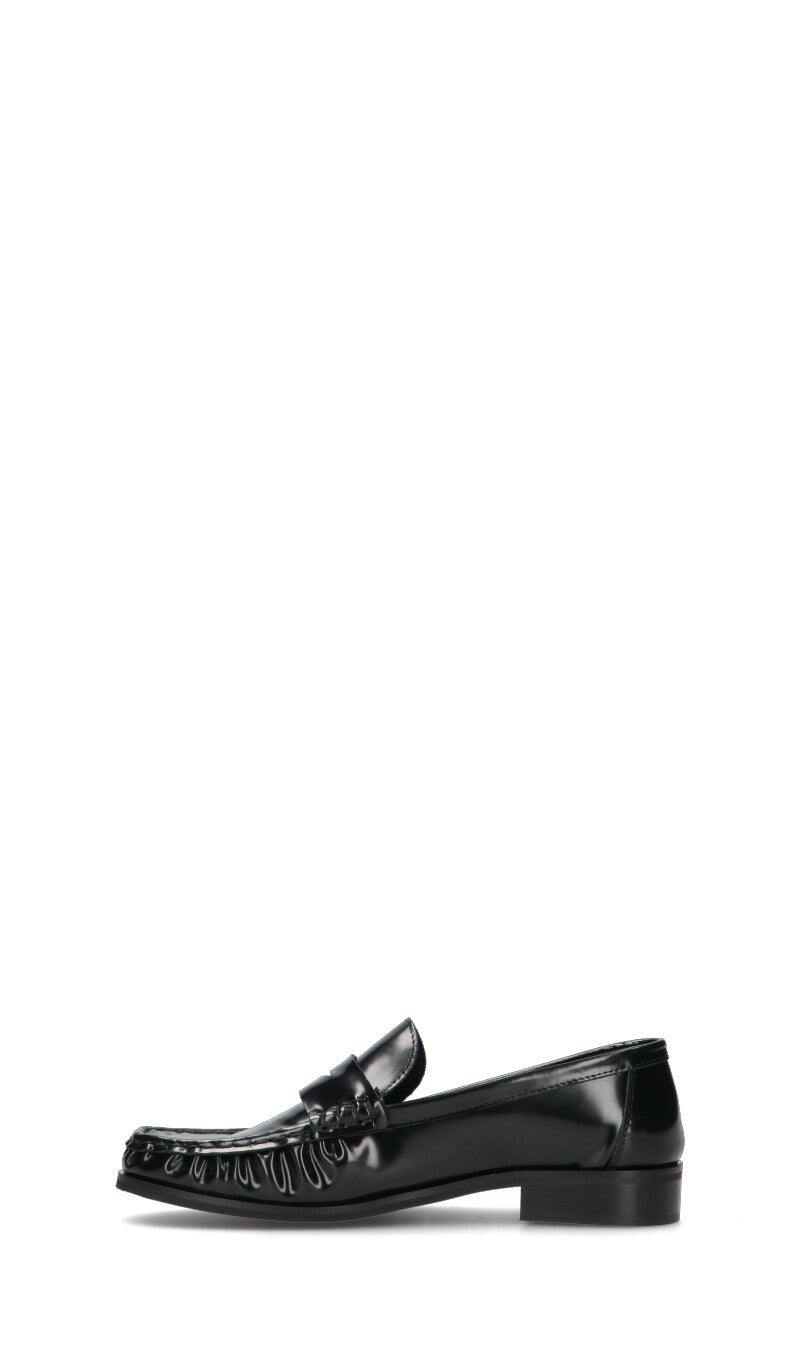 PHIL MELVIS Mocassino donna nero in pelle