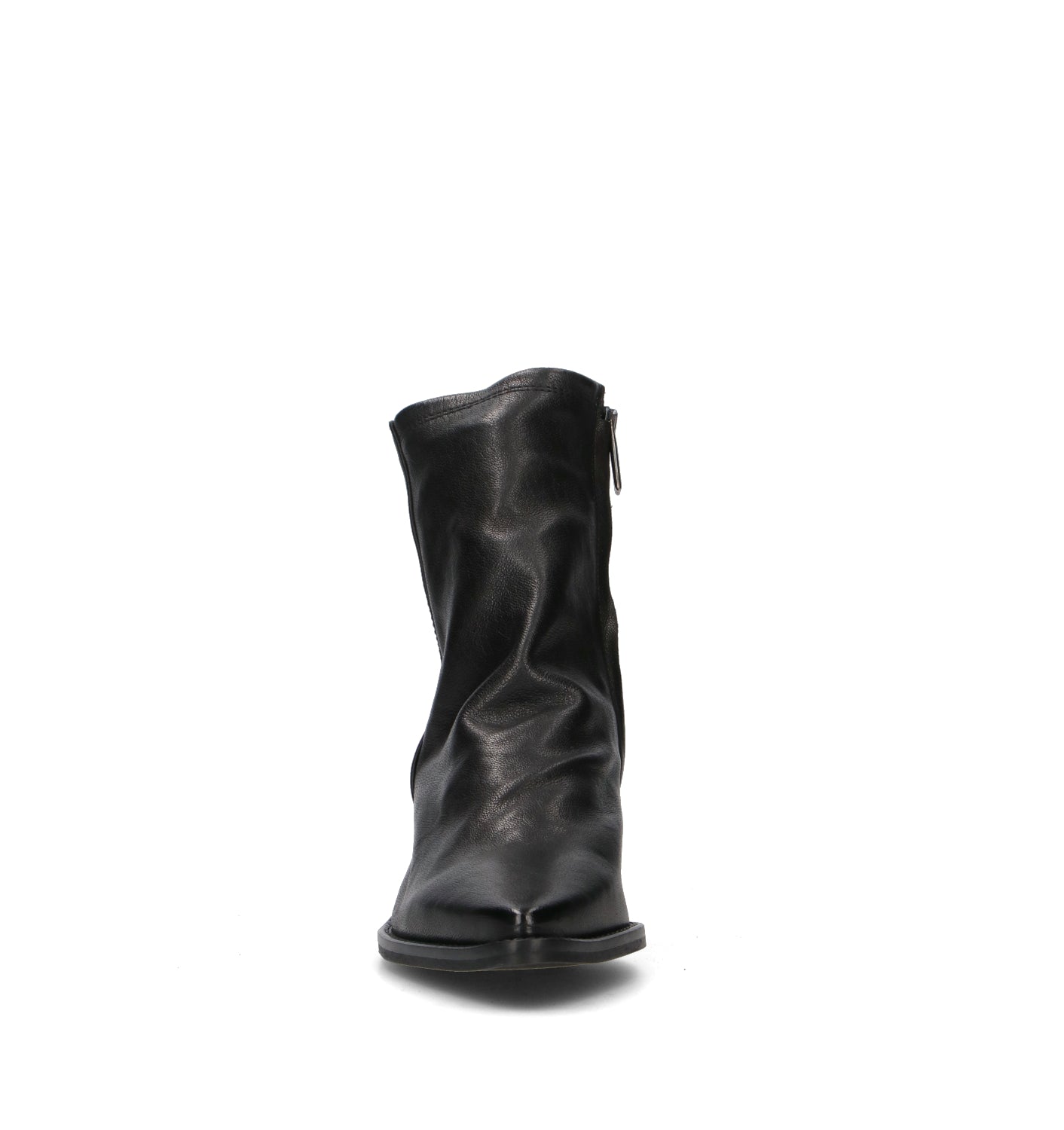 PHIL MELVIS Tronchetto donna nero in pelle