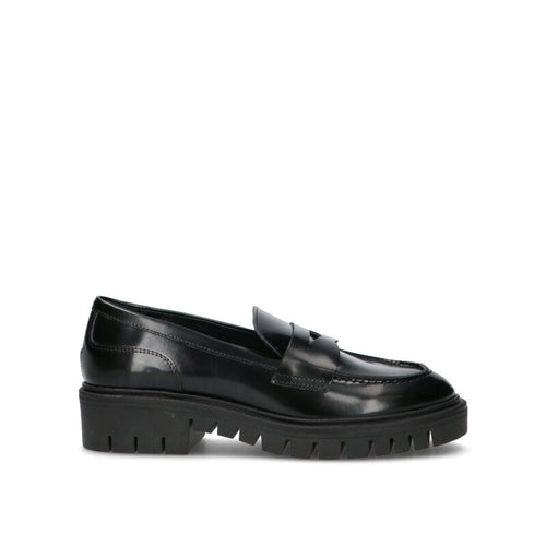 PHIL MELVIS Mocassino donna nero in pelle