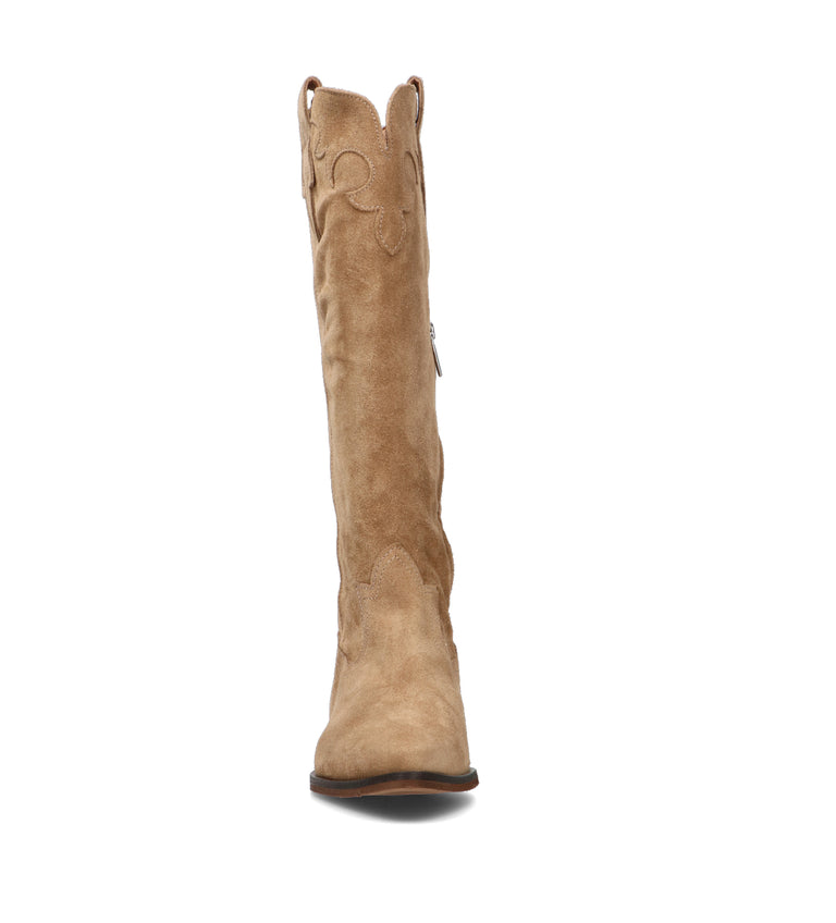 PHIL MELVIS Stivale donna cammello in suede
