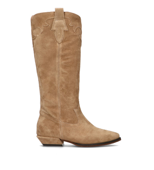 PHIL MELVIS Stivale donna cammello in suede
