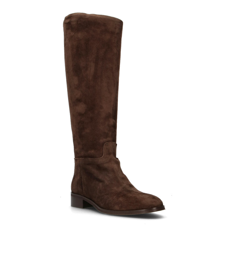 PHIL MELVIS Stivale donna testa di moro in suede