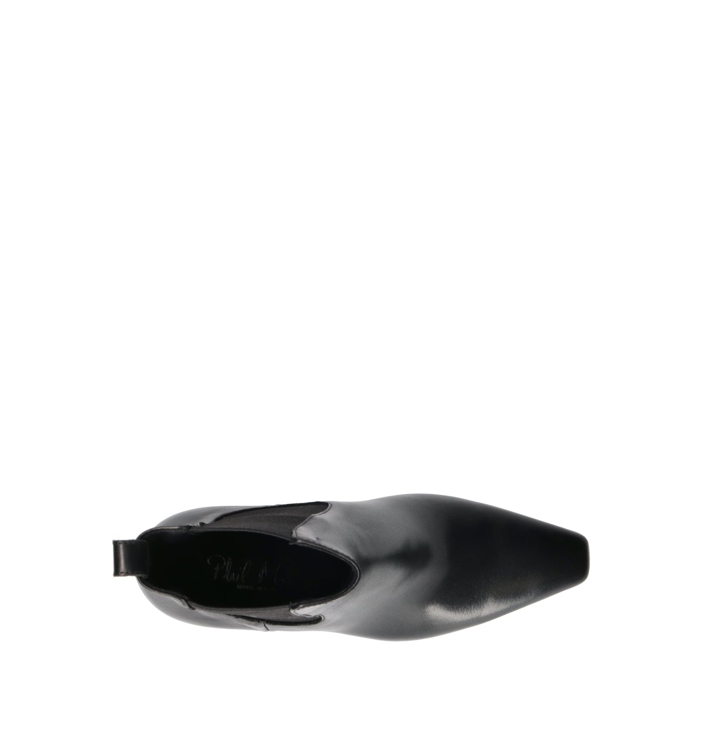 PHIL MELVIS Tronchetto donna nero in pelle