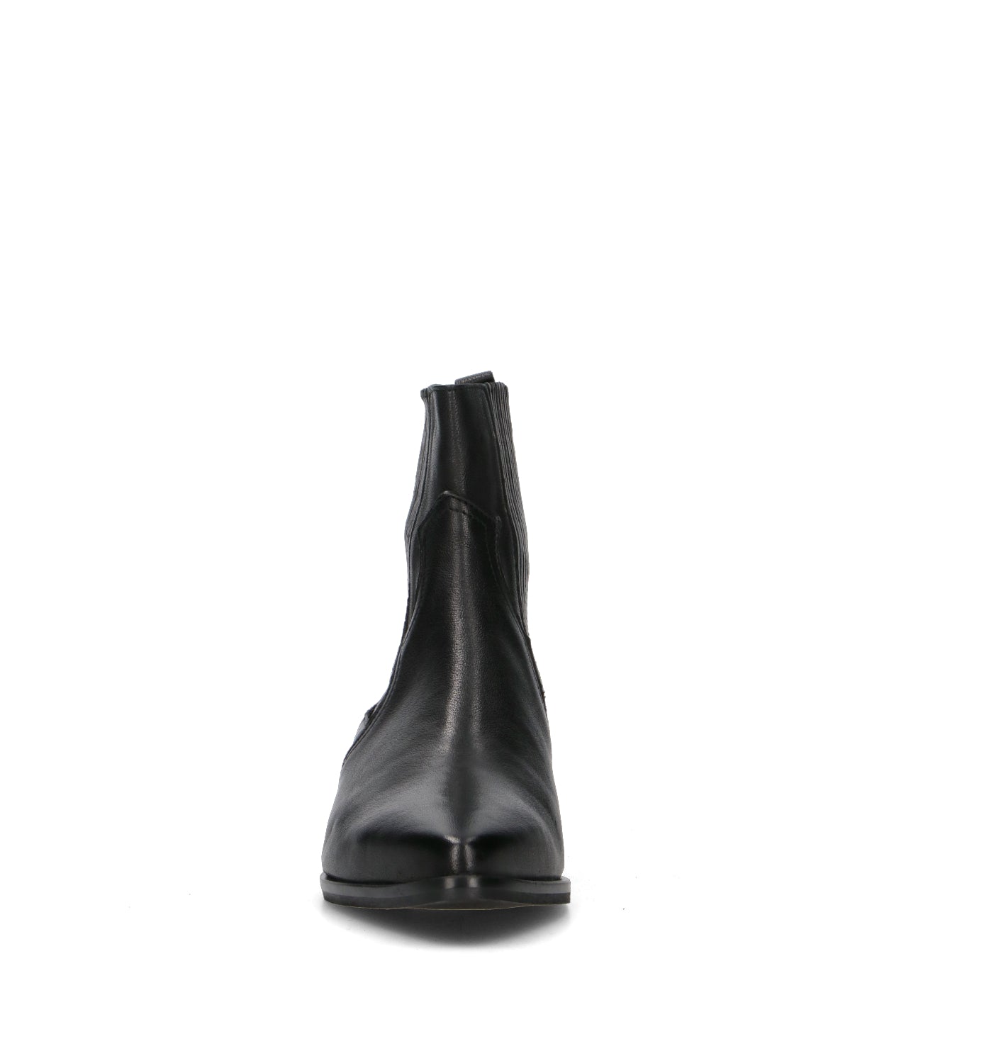 PHIL MELVIS Tronchetto donna nero in pelle