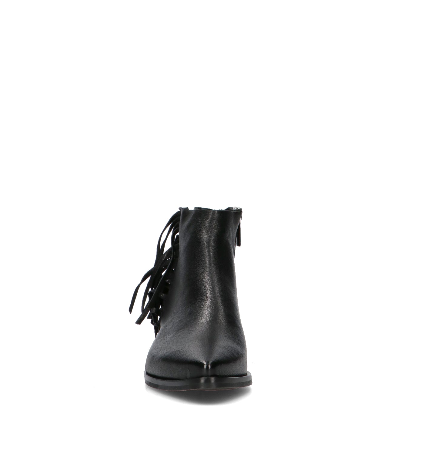 PHIL MELVIS Tronchetto donna nero in pelle
