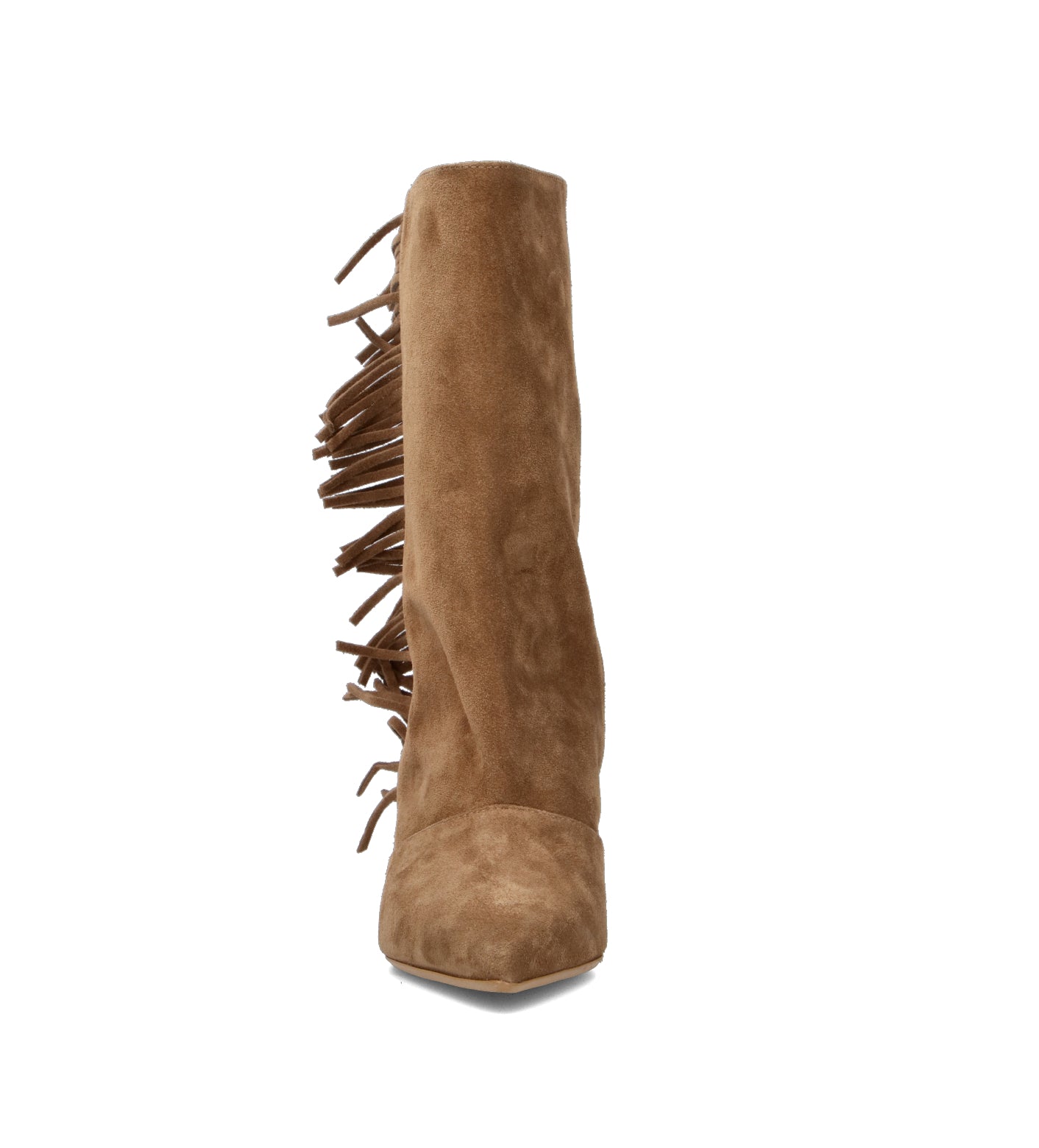 PHIL MELVIS Stivale donna sabbia in suede con frange
