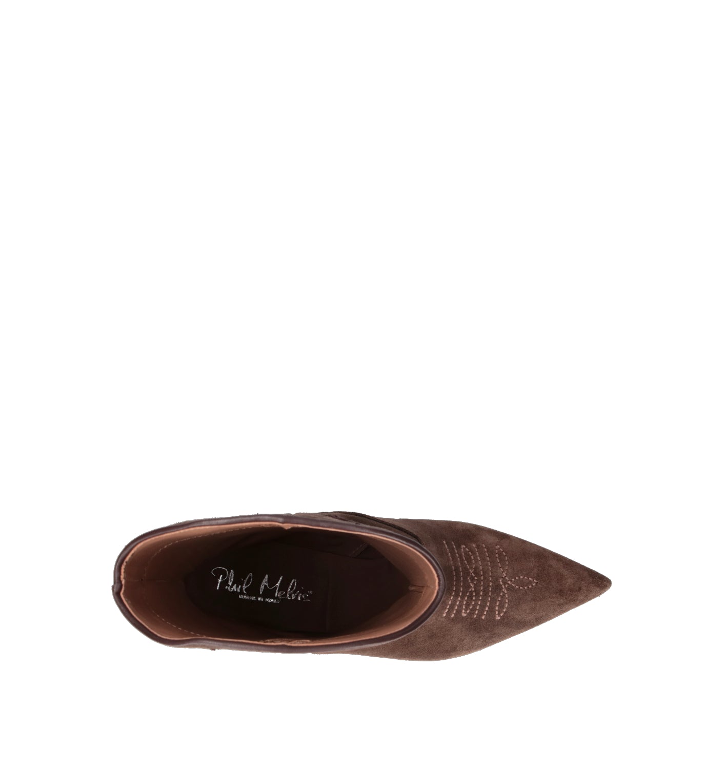 PHIL MELVIS Stivale donna testa di moro in suede