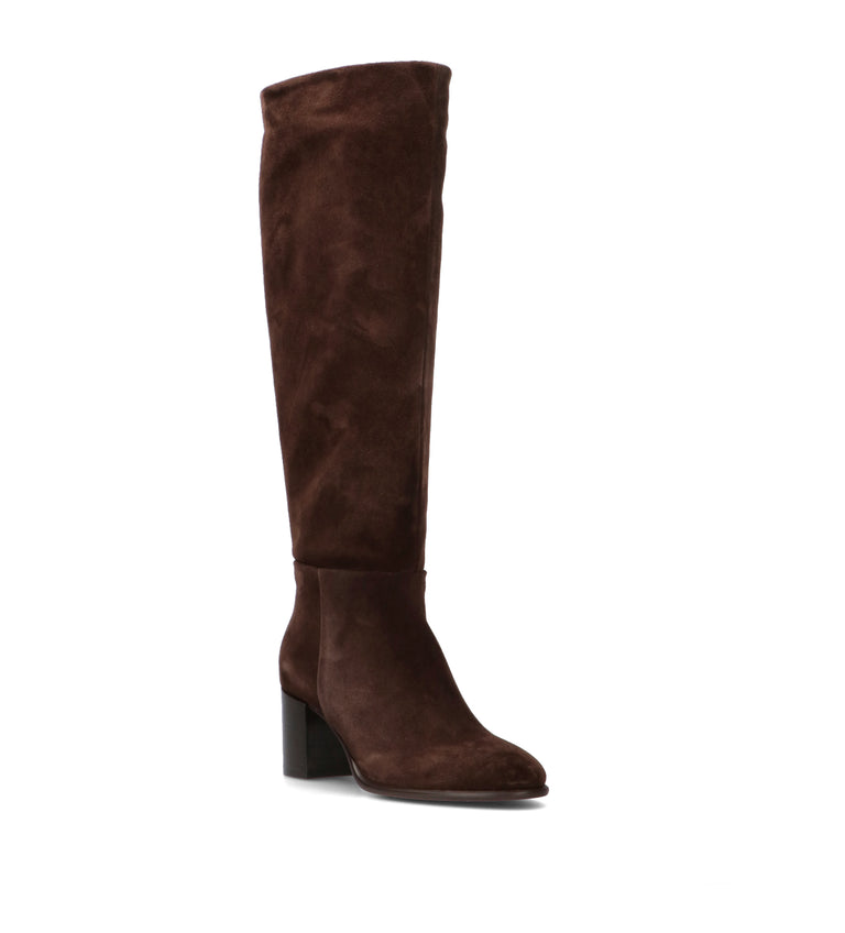 PHIL MELVIS Stivale donna marrone in suede