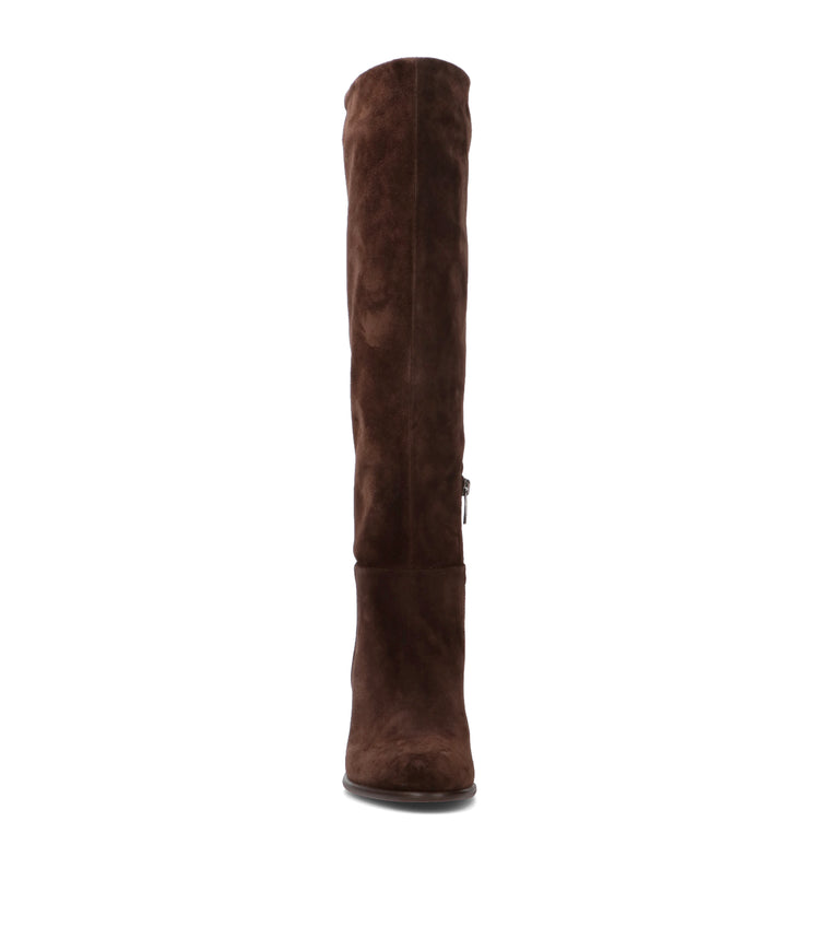 PHIL MELVIS Stivale donna marrone in suede