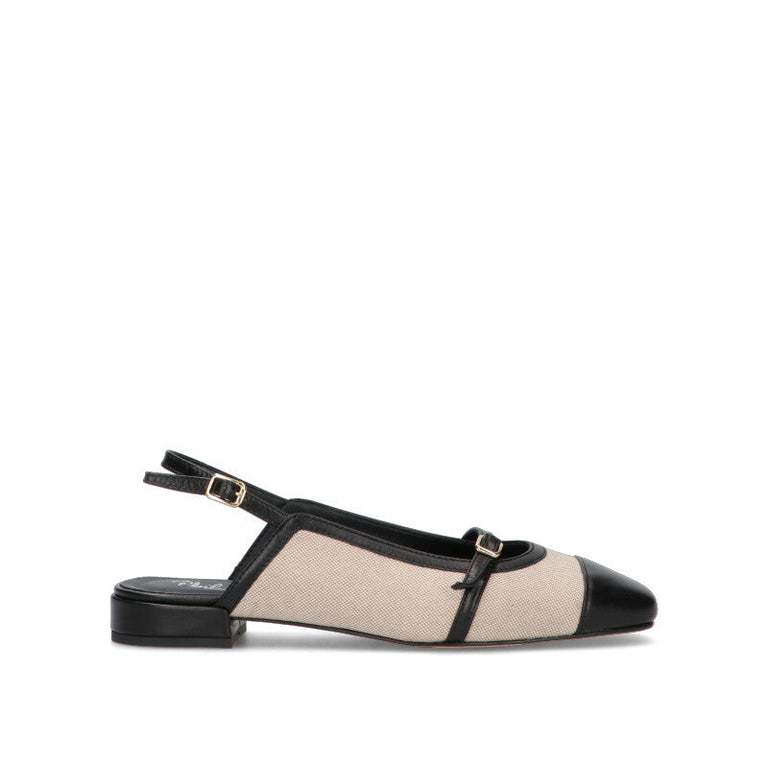 PHIL MELVIS Slingback donna corone/nera in pelle