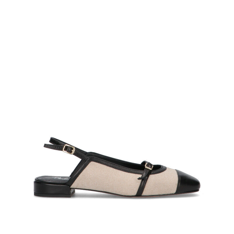 PHIL MELVIS Slingback donna corone/nera in pelle
