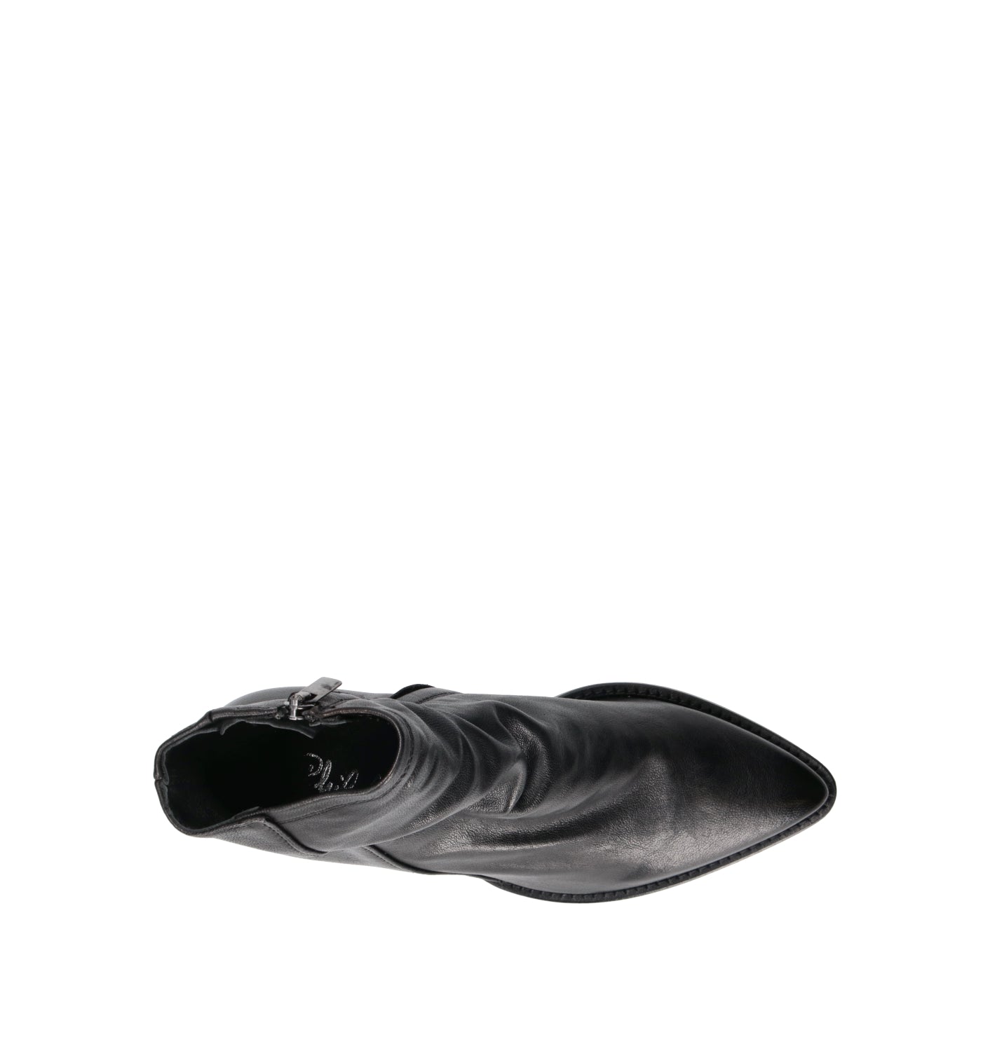 PHIL MELVIS Tronchetto donna nero in pelle