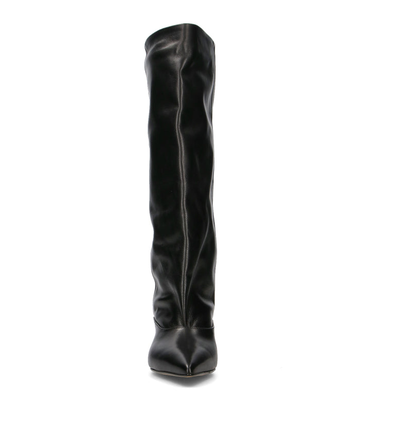 PHIL MELVIS Stivale donna nero in pelle