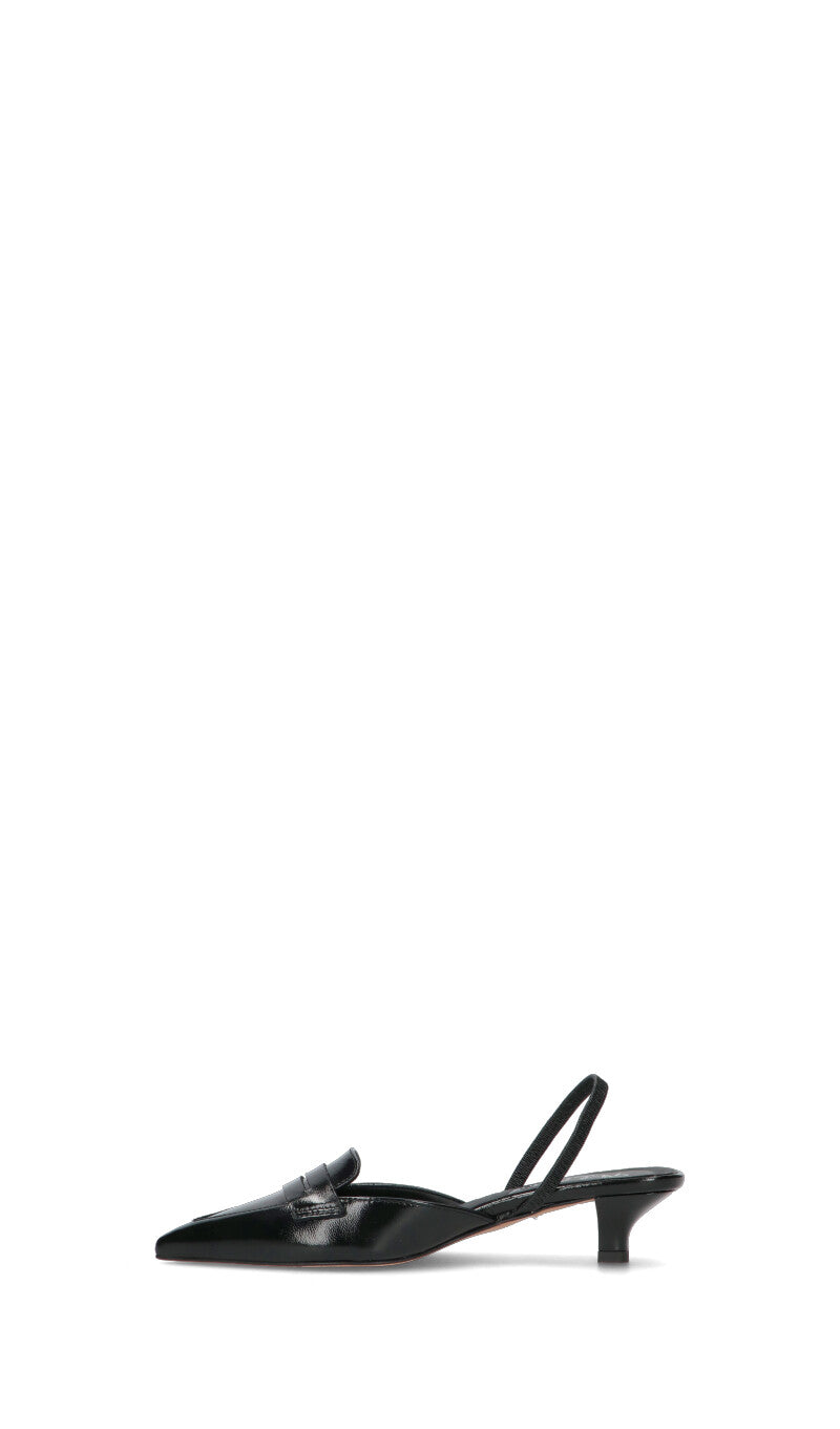 PHIL MELVIS Slingback donna nera in pelle