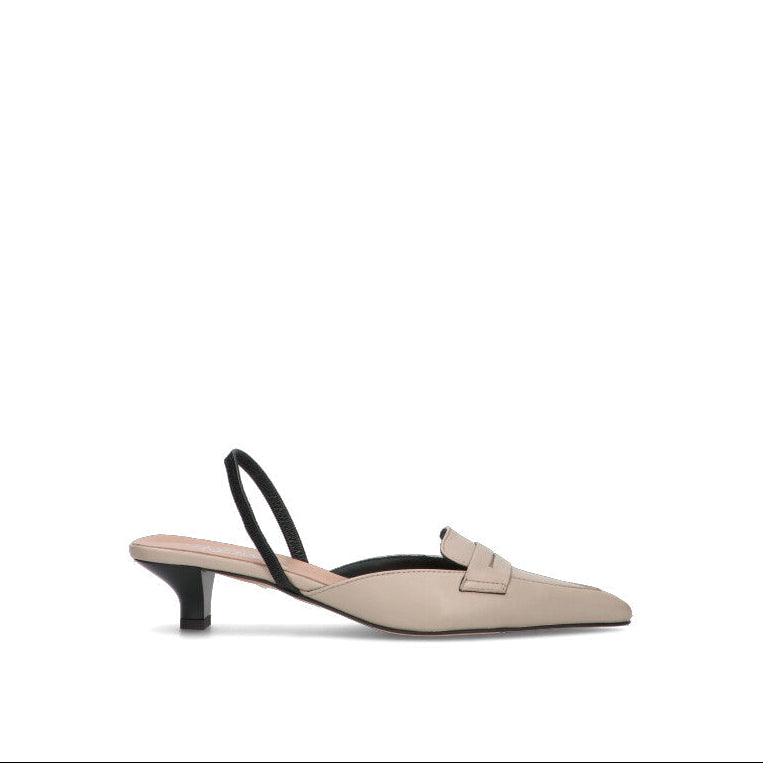 PHIL MELVIS Slingback donna sabbia in pelle