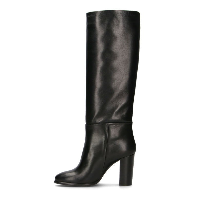 PHIL MELVIS Stivale donna nero in pelle