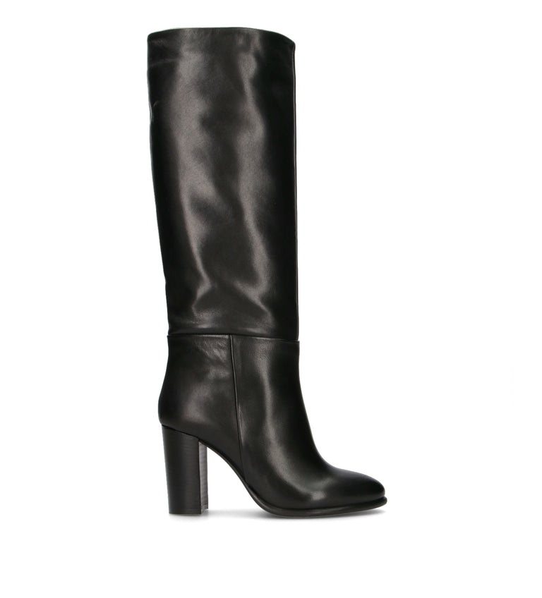 PHIL MELVIS Stivale donna nero in pelle