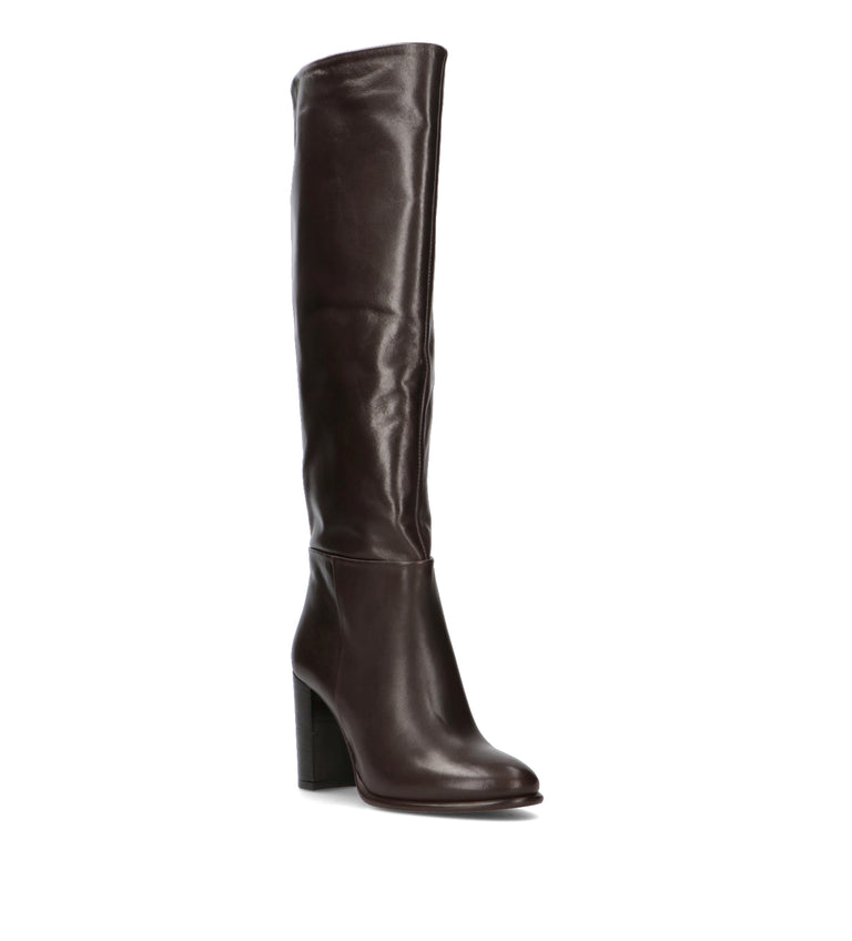 PHIL MELVIS Stivale donna testa di moro in pelle