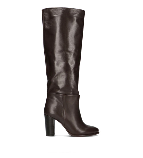 PHIL MELVIS Stivale donna testa di moro in pelle