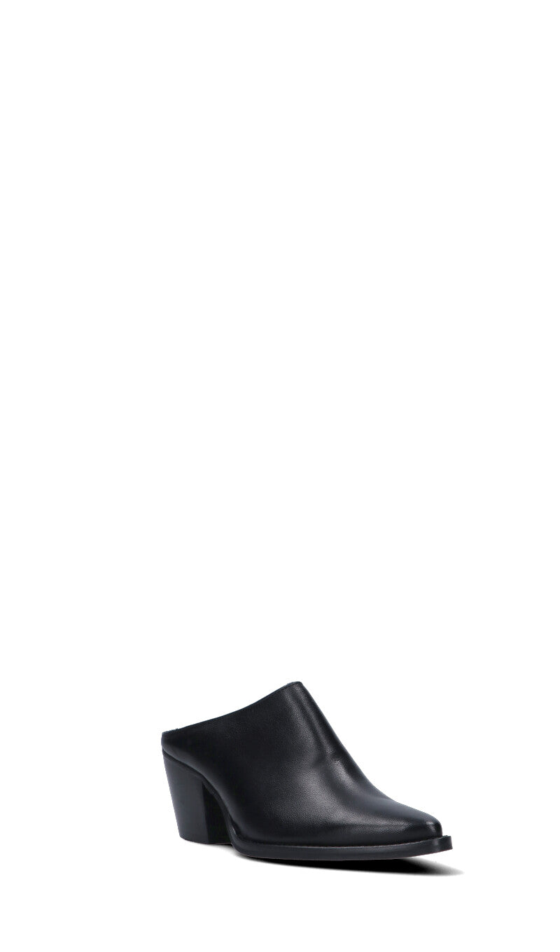 PHIL MELVIS Sabot donna nero in pelle